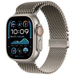 Apple Watch Ultra 2 GPS + Cellular, 49 mm, beige titanium case, beige Milanese strap, L, MX5T3Q