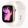 Apple Watch Series 11 GPS, 46 мм Rose Gold Aluminum Case with Light Blush Sport Band, S/M
