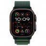 Apple Watch Ultra 2 GPS + Cellular, 49 мм, корпус из черного титана, ремешок Alpine зеленого цвета, размер S, MX4Q3Q