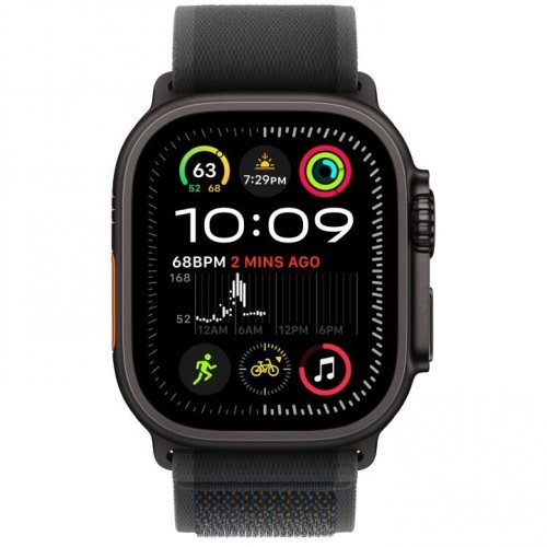 Apple Watch Ultra 2 GPS + Cellular, 49 mm, Black titanium case, Black Trail strap, size M/L, MX4V3Q