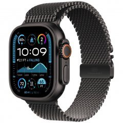 Apple Watch Ultra 2 GPS + Cellular, 49 mm, Black titanium case, Milanese black strap, size S, MX4W3Q