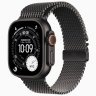 Apple Watch Ultra 3 GPS + Cellular, 49 мм Black Titanium Case with Black Titanium Milanese Loop, M