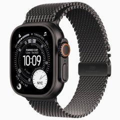 Apple Watch Ultra 3 GPS + Cellular, 49 мм Black Titanium Case with Black Titanium Milanese Loop, S
