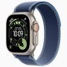 Apple Watch Ultra 3 GPS + Cellular, 49 мм Natural Titanium Case with Blue/Bright Blue Trail Loop, S/M