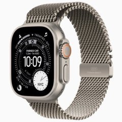 Apple Watch Ultra 3 GPS + Cellular, 49 мм Natural Titanium Case with Natural Titanium Milanese Loop, L