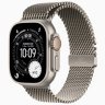 Apple Watch Ultra 3 GPS + Cellular, 49 мм Natural Titanium Case with Natural Titanium Milanese Loop, M