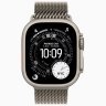 Apple Watch Ultra 3 GPS + Cellular, 49 мм Natural Titanium Case with Natural Titanium Milanese Loop, M