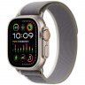 Apple Watch Ultra 2 GPS + Cellular, 49 mm, Titanium case, Green/Gray Trail Strap, size M/L, MRFP3