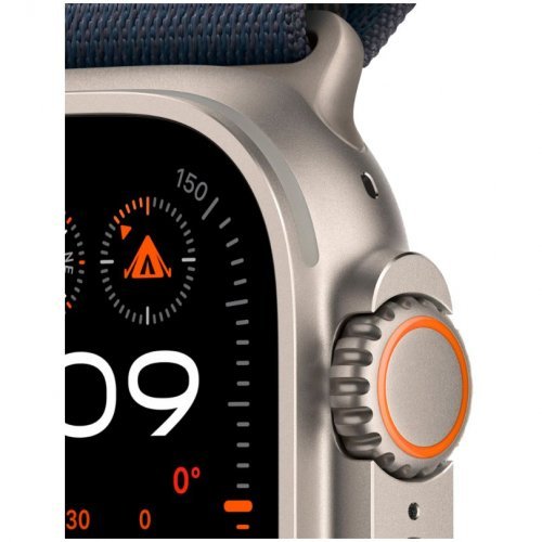 Apple Watch Ultra 2 GPS + Cellular, 49 мм, корпус из титана, ремешок Alpine синего цвета, размер S, MRFA3