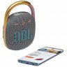 Портативная беспроводная колонка JBL Clip 4, Grey