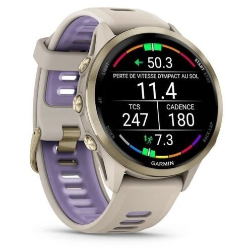 Garmin Forerunner 970 Sports Watch , Soft Gold Violet