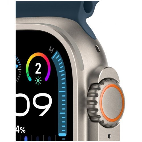 Apple Watch Ultra 2 GPS + Cellular, 49 mm, Titanium case, Ocean Blue strap, MRF73