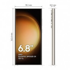 Смартфон Samsung Galaxy S23 Ultra, 1 ТБ, бежевый, Cream, SM-S918BZEW
