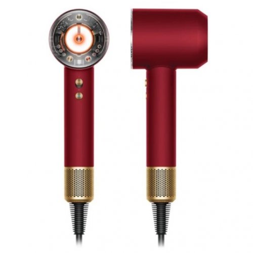 Dyson Supersonic Nural HD16 hair dryer, Red Velvet/Gold