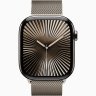 Apple Watch Series 10 GPS + Cellular, 46 мм Natural Titanium Case with Natural Milanese Loop, S/M, MC7Q4Q