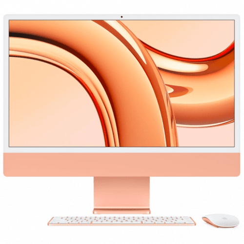 Apple iMac 24" Retina 4,5K, M3 (8C CPU, 10C GPU, 2023), 8 ГБ, 512 ГБ SSD, Orange, Оранжевый, Z19S0000Z