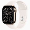 Apple Watch Series 11 GPS + Cellular, 46 мм Gold Titanium Case with Light Blush Sport Band, M/L