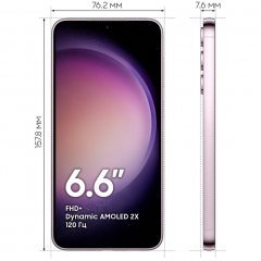 Смартфон Samsung Galaxy S23+, 512 ГБ, лавандовый, Lavender, SM-S916BLIC