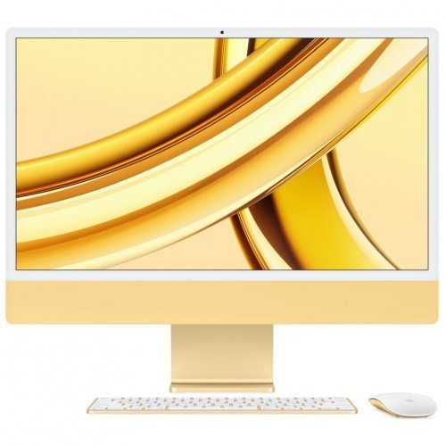 Apple iMac 24" Retina 4,5K, M3 (8C CPU, 10C GPU, 2023), 16 ГБ, 512 ГБ SSD, Yellow, Жёлтый, Z19F0001T