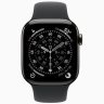 Apple Watch Series 11 GPS + Cellular, 46 мм Slate Titanium Case with Black Sport Band, M/L
