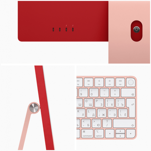 Apple iMac 24" Retina 4,5K, M3 (8C CPU, 10C GPU, 2023), 16 ГБ, 512 ГБ SSD, Pink, Розовый, Z19M0001T