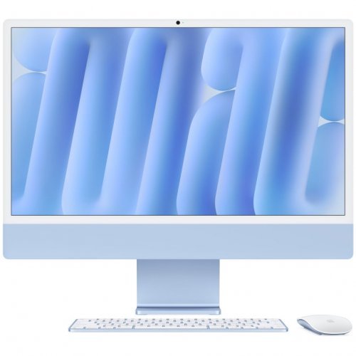 Apple iMac 24" Retina 4,5K (M4 10C CPU, 10C GPU, 2024), 16 ГБ, 512 ГБ SSD, голубой, MWV33